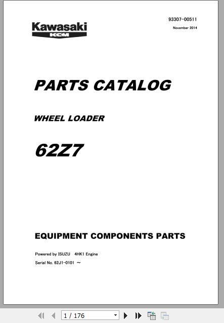Kawasaki Wheel Loader 62Z7 Full ManualsEN 2