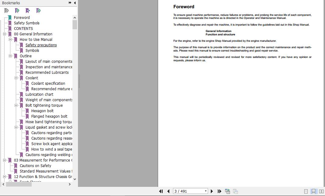 Kawasaki Wheel Loader 65TMV 2 Full ManualsEN 1