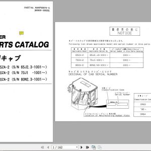 Kawasaki Wheel Loader 65ZIV 2 Full ManualsEN 1