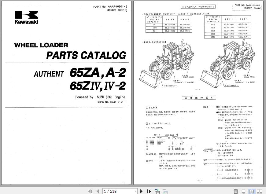 Kawasaki Wheel Loader 65ZIV 2 Full ManualsEN 2