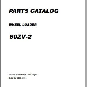 Kawasaki Wheel Loader 65ZV 2 Full ManualsEN 1