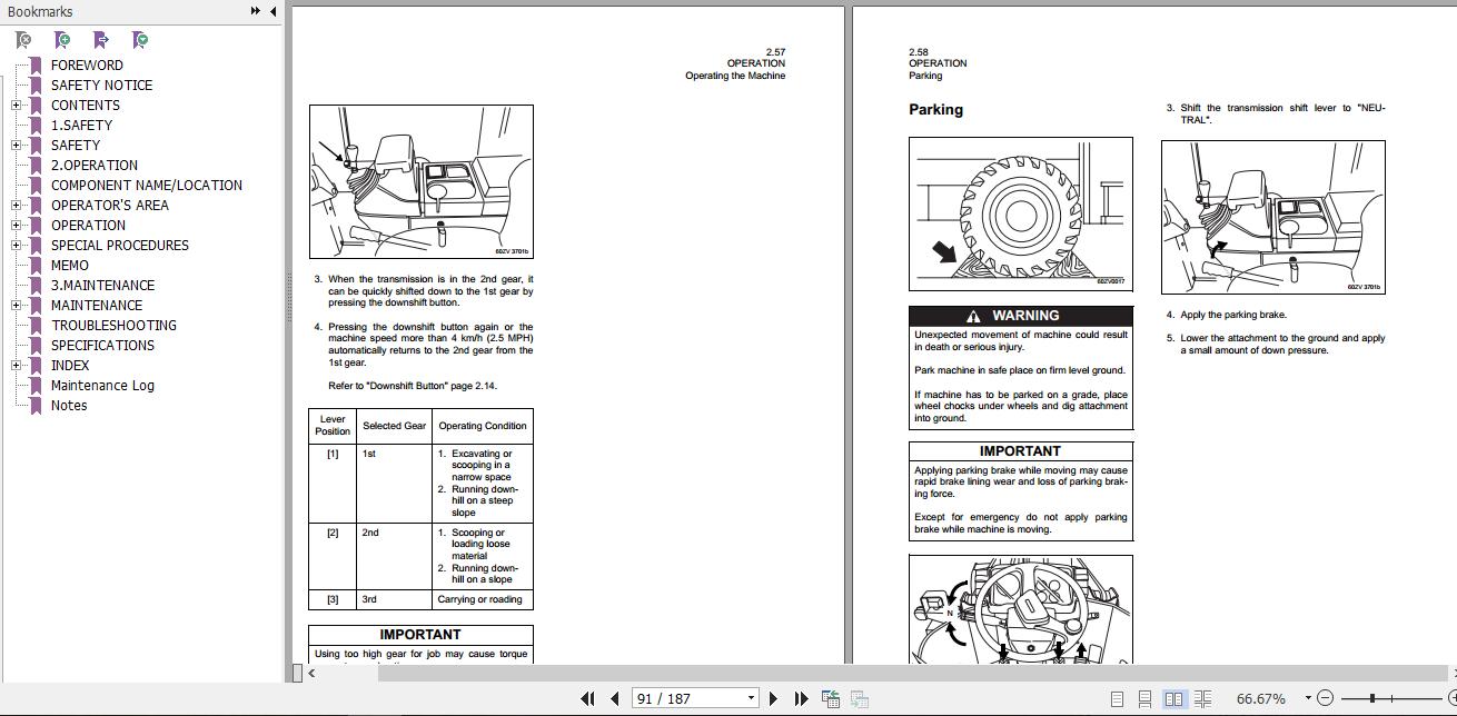 Kawasaki Wheel Loader 65ZV 2 Full ManualsEN 2