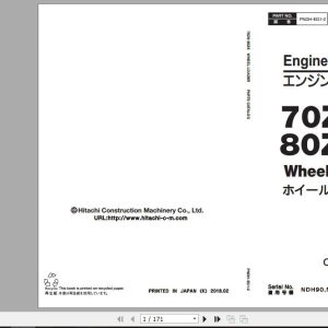 Kawasaki Wheel Loader 70Z6 Full ManualsEN 1