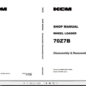 Kawasaki Wheel Loader 70Z7 Full ManualsEN 1