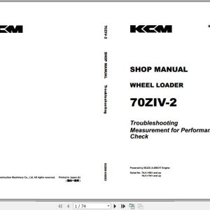 Kawasaki Wheel Loader 70ZIV 2 Full ManualsEN 1