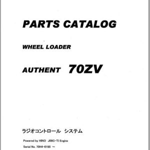Kawasaki Wheel Loader 70ZV Full ManualsEN 1