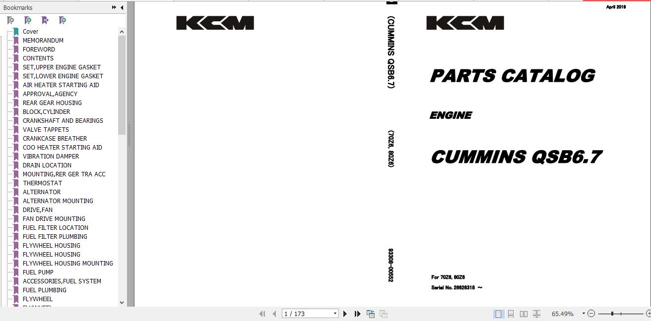 Kawasaki Wheel Loader 80Z6 Full ManualsEN 1