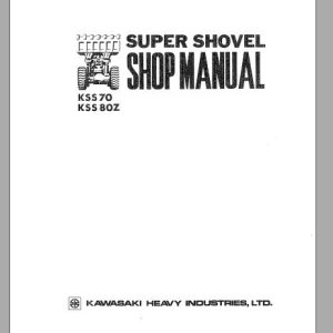 Kawasaki Wheel Loader 80ZII Full ManualsEN 1