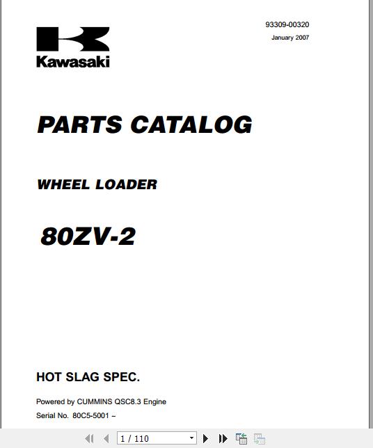 Kawasaki Wheel Loader 80ZV 2 Full ManualsEN 2