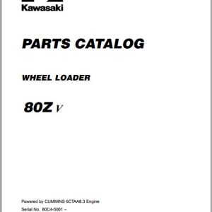 Kawasaki Wheel Loader 80ZV Full ManualsEN 1