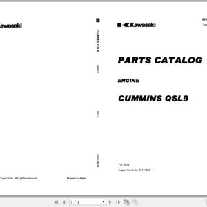 Kawasaki Wheel Loader 85ZV Full ManualsEN 1