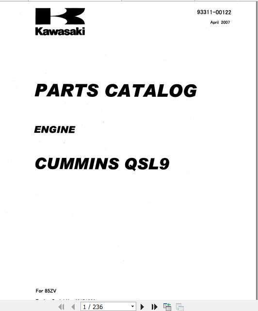 Kawasaki Wheel Loader 85ZV Full ManualsEN 2