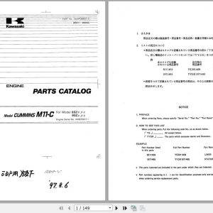 Kawasaki Wheel Loader 90ZIV Part CatalogEN 1
