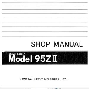 Kawasaki Wheel Loader 95ZII Cummin NTA855 C Full ManualsEN 1