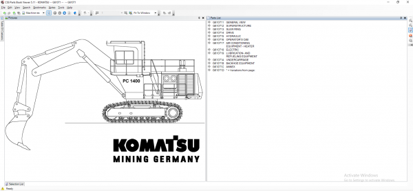 Komatsu EPC Linkone CSS Parts Viewer 5.11 04.2020 JAPAN 6