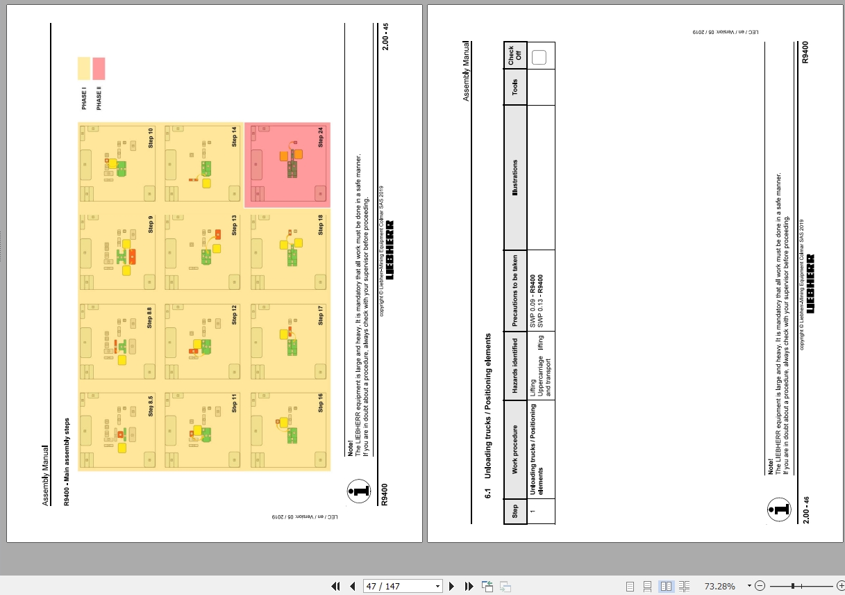 Liebherr Mining Excavator 052019 Assembly Manuals 3
