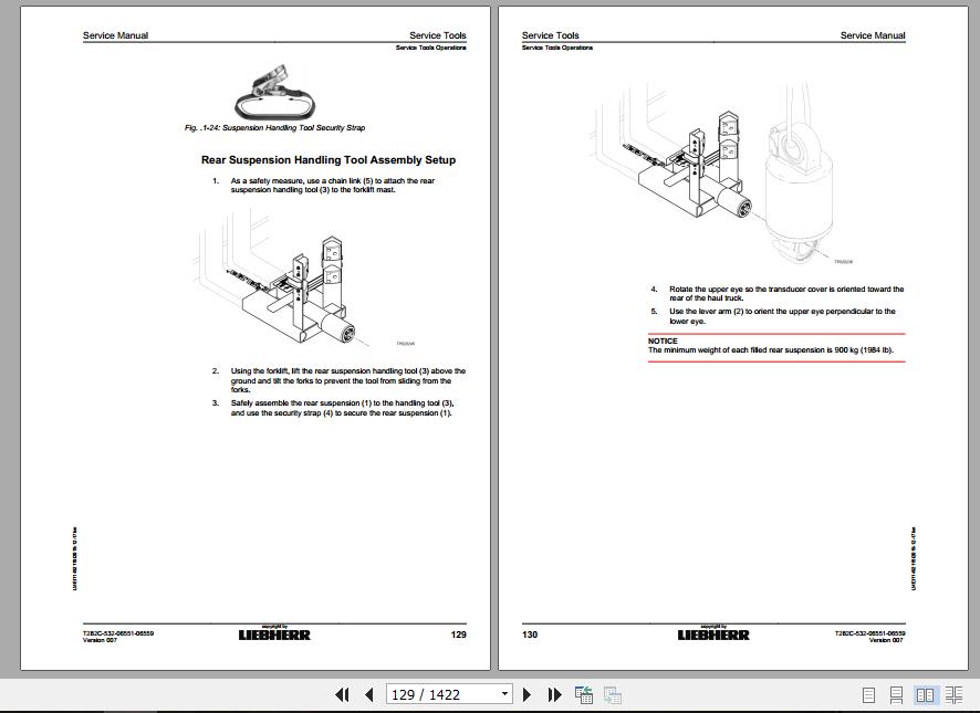 Liebherr Mining Haul Truck T282C 532 06551 06559 Service ManualsEN 2