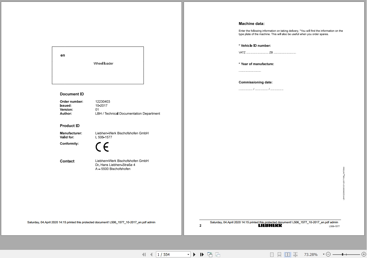 Liebherr Wheel Loader Full Repair Instructions 3