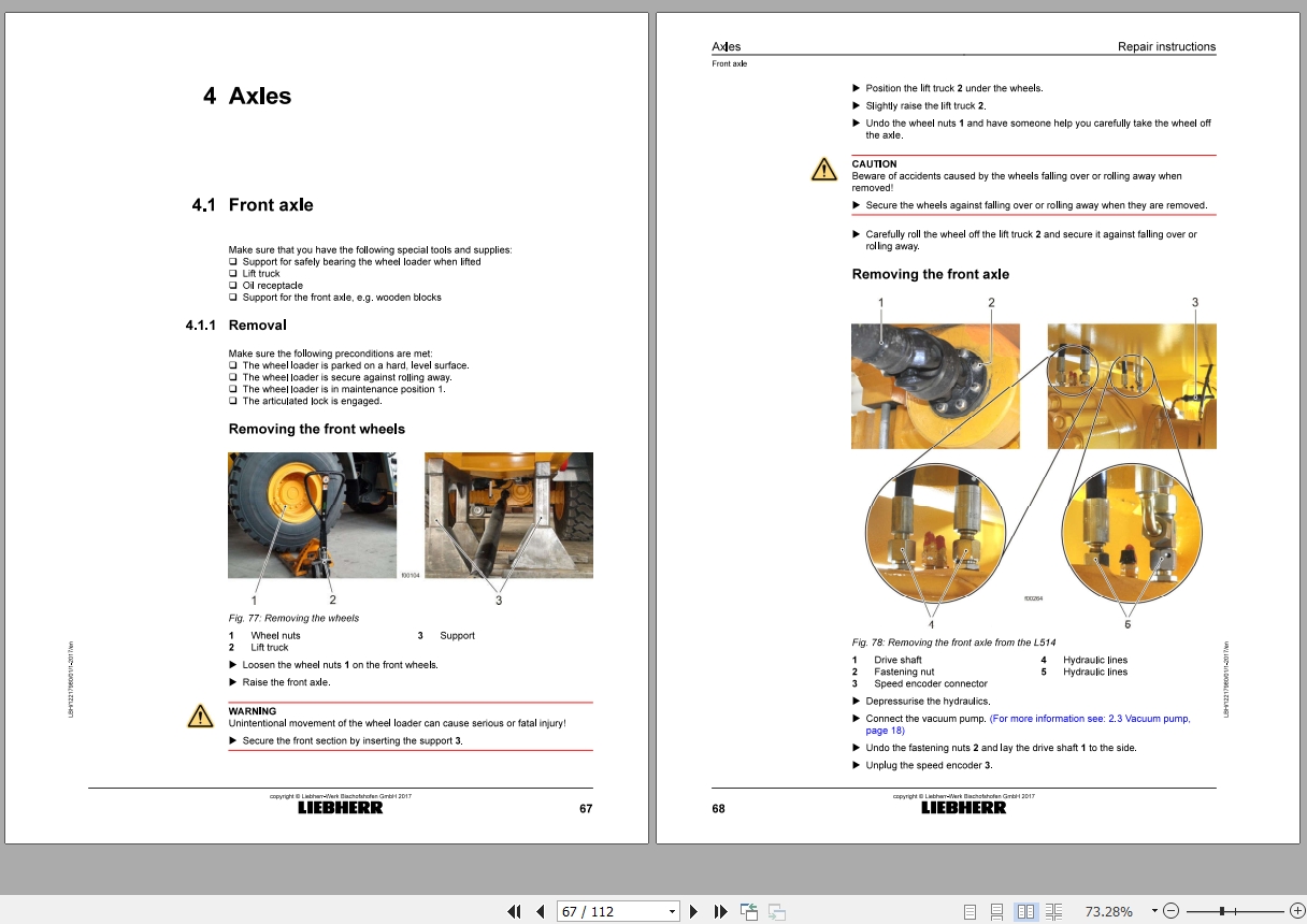 Liebherr Wheel Loader Full Repair Instructions 6