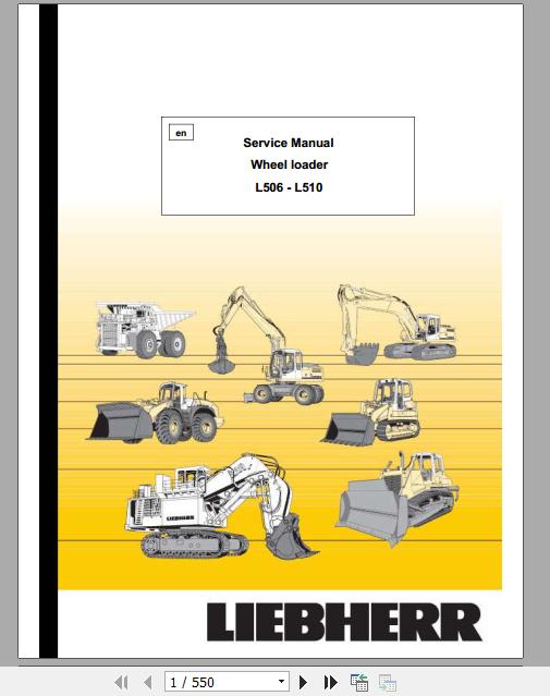 Liebherr Wheel Loader L506 L510 Service ManualsEN 1