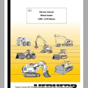 Liebherr Wheel Loader L506 L510 Stereo Service ManualsEN 1