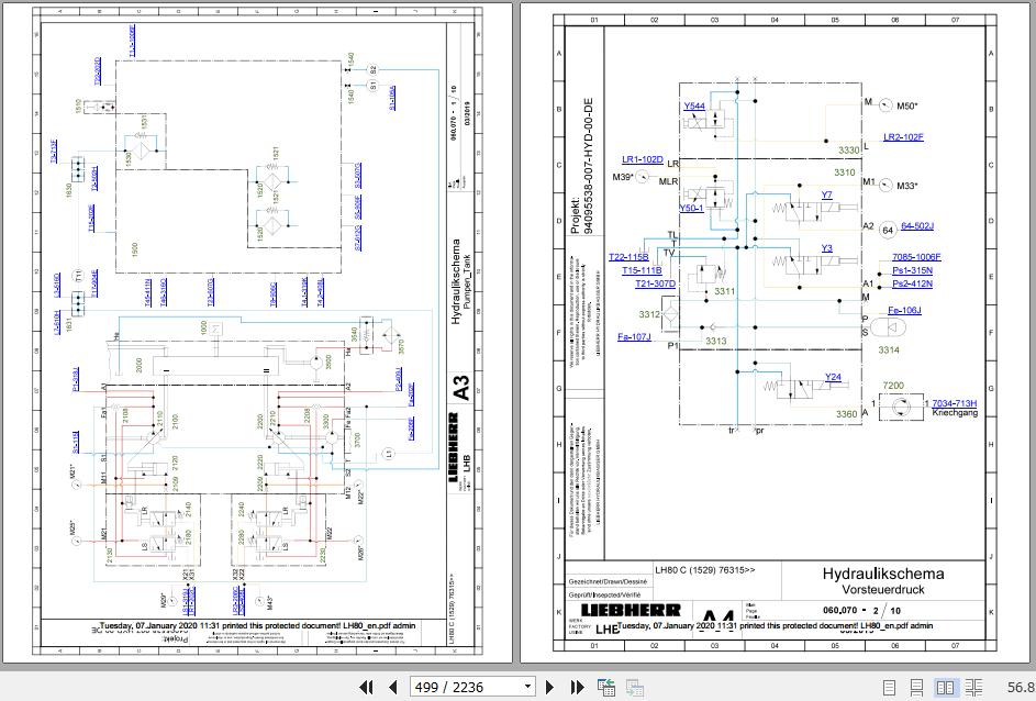 Liebherr Wheeled Crawler Excavators LH80 MC Service ManualsEN 3
