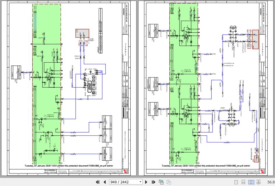Liebherr Wheeled Crawler Excavators R956 R980 Service ManualsEN 3