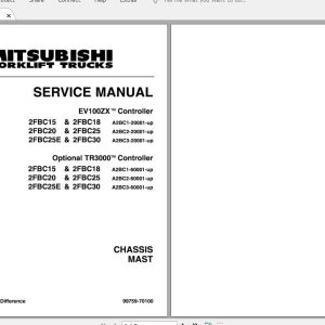 Mitsubishi Forklift 2FBC25 72 80V Service Manual 1