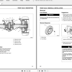 Mitsubishi Forklift 2FBC30 36 48V Service Manual 1