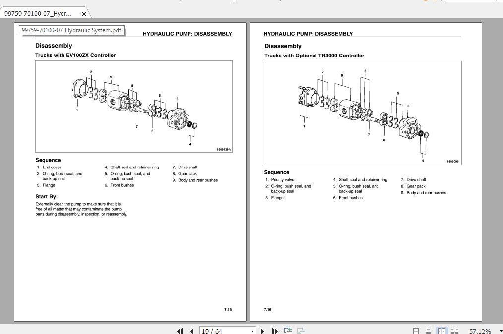 Mitsubishi Forklift 2FBC30 72 80V Service Manual 2