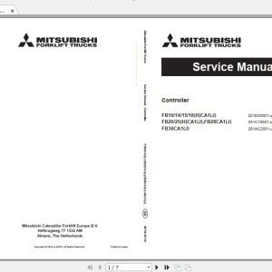 Mitsubishi Forklift FB10CA1 Service Manual 1
