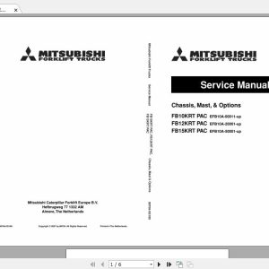 Mitsubishi Forklift FB10KRT PAC Service Manual 1