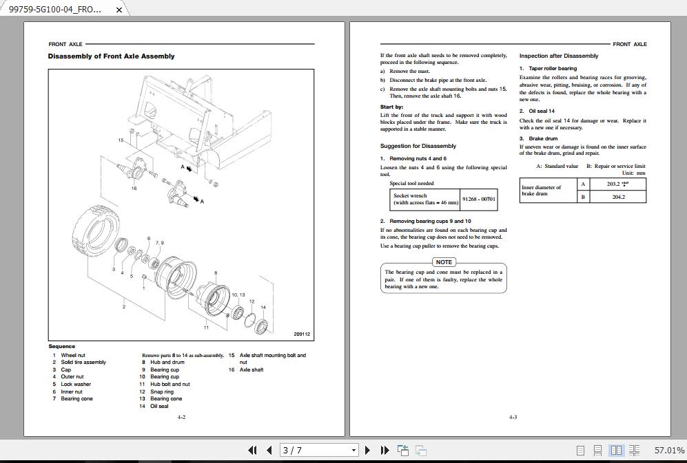 Mitsubishi Forklift FB10KRT PAC Service Manual 2
