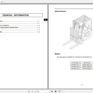 Mitsubishi Forklift FB12KRT PAC Service Manual 1