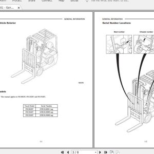 Mitsubishi Forklift FB12KRT Service Manual 1