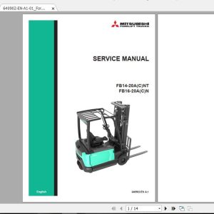 Mitsubishi Forklift FB14ANT Service Manual 1