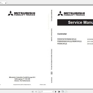 Mitsubishi Forklift FB14CA1 Service Manual 1
