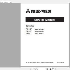 Mitsubishi Forklift FB16KT Service Manual 1