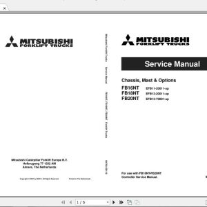 Mitsubishi Forklift FB16NT Service Manual 1