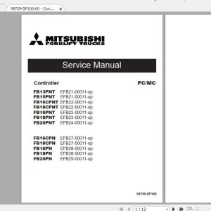 Mitsubishi Forklift FB16PNT Service Manual 1