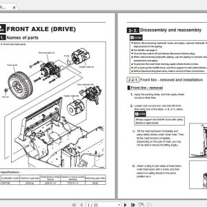 Mitsubishi Forklift FB16TBCBJ Service Manual 2