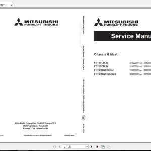 Mitsubishi Forklift FB16TBCB Service Manual 1