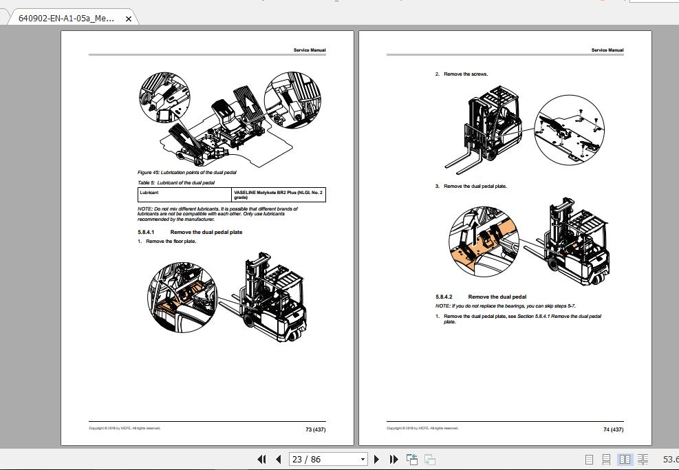 Mitsubishi Forklift FB18AN Service Manual 2