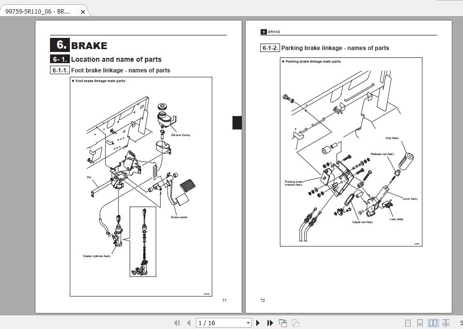 Mitsubishi Forklift FB18CA1J Service Manual 2
