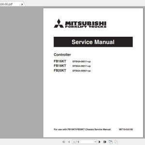 Mitsubishi Forklift FB18KT Service Manual 1