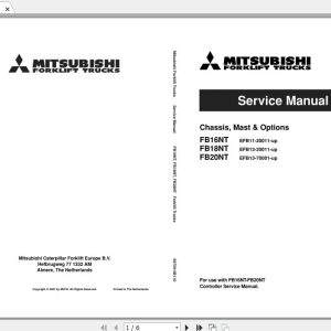 Mitsubishi Forklift FB18NT Service Manual 1