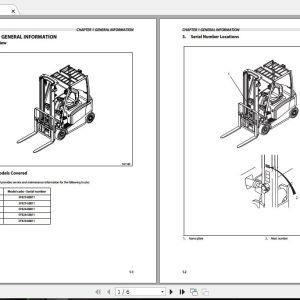 Mitsubishi Forklift FB20PN Service Manual 1 1