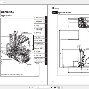 Mitsubishi Forklift FB20TCB Service Manual 1