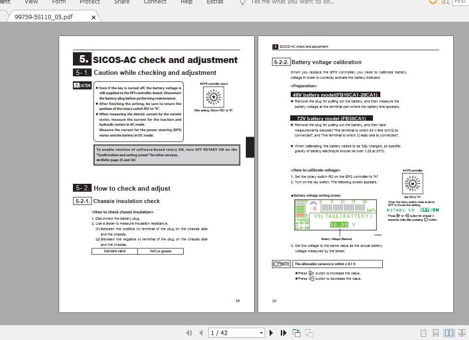 Mitsubishi Forklift FB28CA1J Service Manual 2