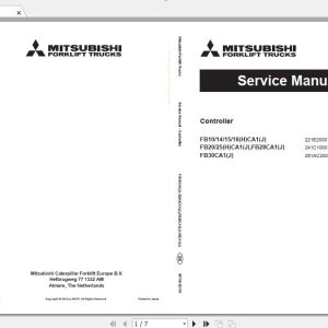 Mitsubishi Forklift FB28CA1 Service Manual 1